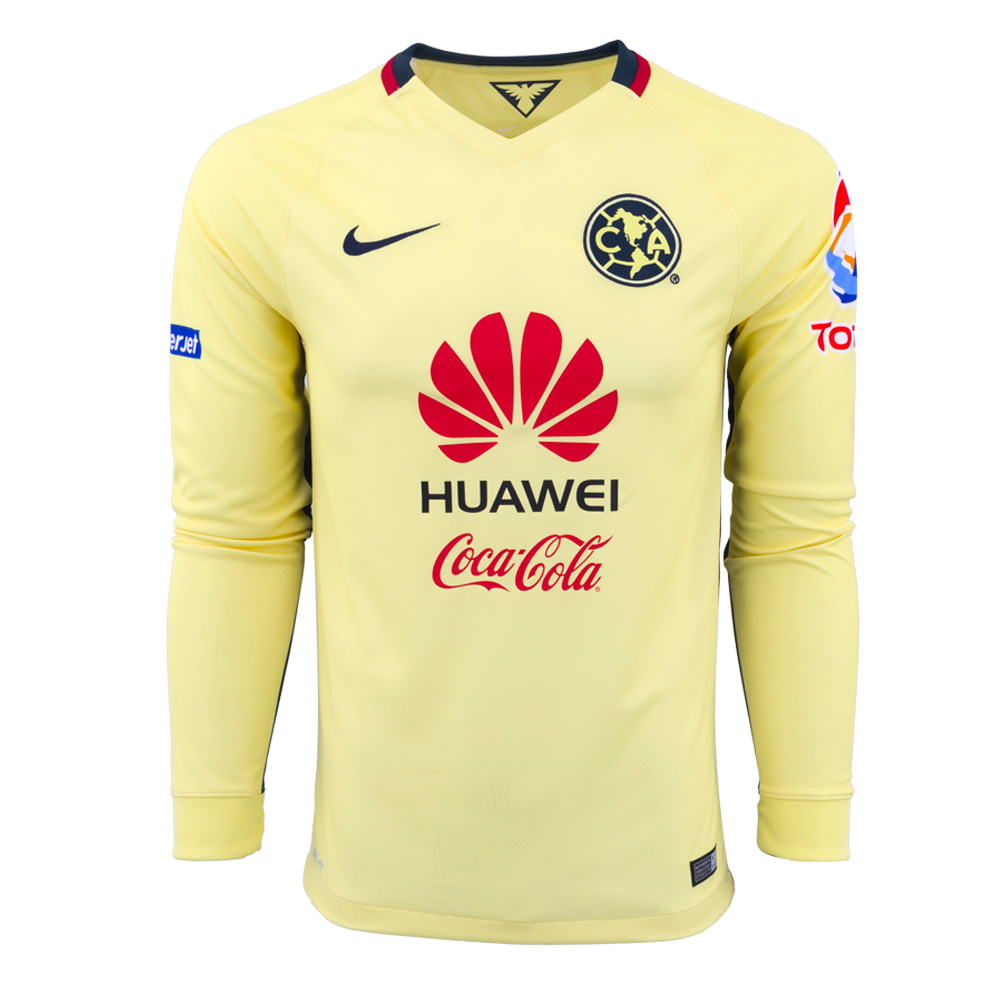 Club America 2015-16 LS Home Soccer Jersey